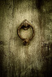Grunge background - rusty antique door knocker