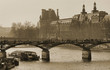 Bridge over the Seine to the Isle de la Cite, central Paris