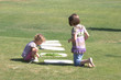 Kids playing in a part