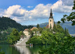 Lake Bled, alps in the background, Slovenia Lake Bled, alps in the background, Slovenia
