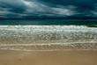 Atlantic ocean in the storm