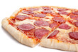 Photo: sliced whole salami pizza sliced whole salami pizza