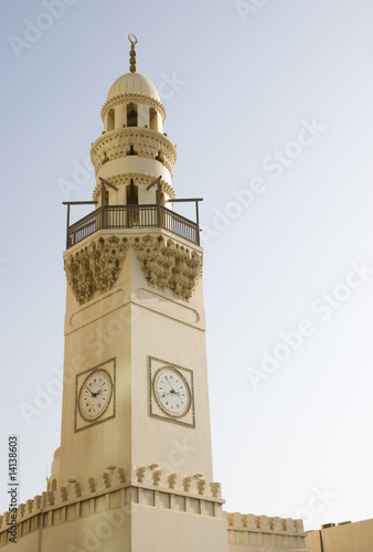 Photo: Mosque tower against clear sky Mosque tower against clear sky