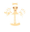 Beautiful girl in white, vector