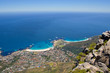 Bird eye veiw on the city and ocean