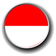 monaco flag icon - vector button