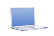 laptop, geoeffnet, freisteller, perspektivisch