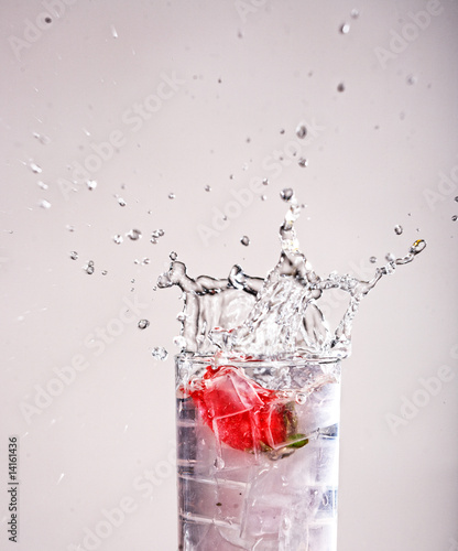 Strawberry in a glass Strawberry in a glass