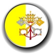 vatican city  flag icon - vector button
