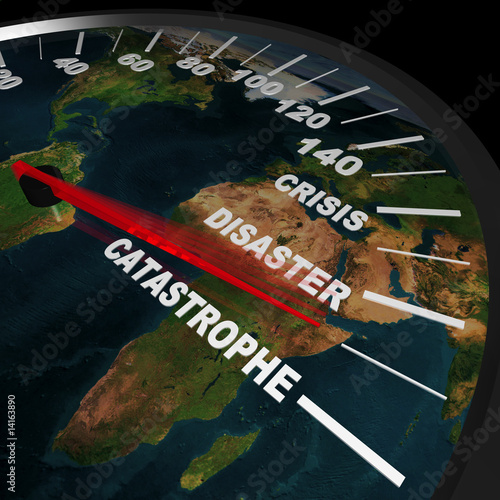Illustration: Speeding toward Global Catastrophe Speeding toward Global Catastrophe