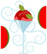 Delicious Fruit Ice Cream Dessert