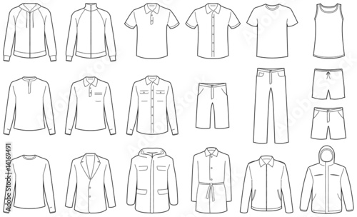 Vektor: Men’s clothes Men’s clothes