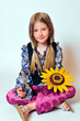 Mädchen Sonnenblume
