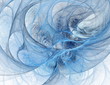 Blue fractal tunnel