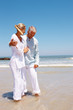 An old couple enjoying on a summer day