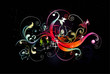 floral abstract vector