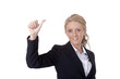 Photo: Businesswoman thumb up Businesswoman thumb up