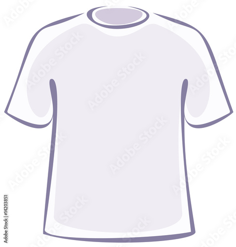 blank shirt template. Blank T-Shirt (Vector)