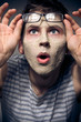 Photo: Funny man with facial mask and glasses Funny man with facial mask and glasses