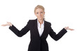 Photo: Shrugging Businesswoman Shrugging Businesswoman