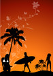 Party Flyer Poster Beach Audience Happy Dance Party Flyer Poster Beach Audience Happy Dance