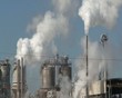 Industrial estate with smoke, steam and pollution