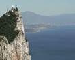 Close up of Spain zooming out to reveal Rock of Gibraltar Close up of Spain zooming out to reveal Rock of Gibraltar