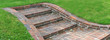 escalier de briques