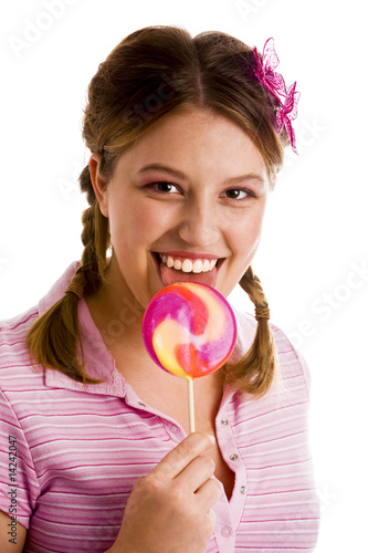 Photo: Mädchen mit Lolli Mädchen mit Lolli