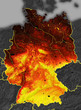 Deutschland, Reliefkarte. Deutschland, Reliefkarte.