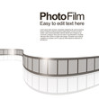 Design template with photo fiim isolated on white Design template with photo fiim isolated on white