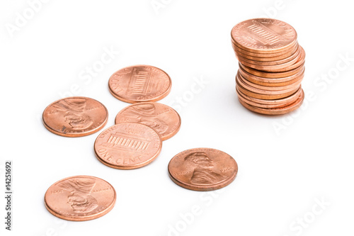Photo: pile of U.S. coins pile of U.S. coins