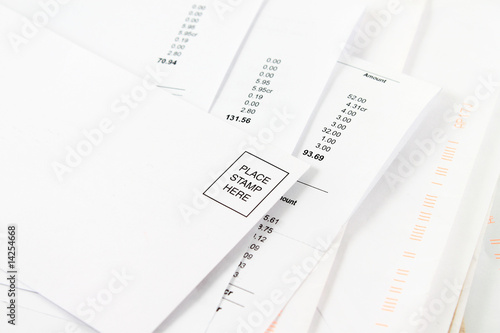 Photo: Mailing bill envelope Mailing bill envelope