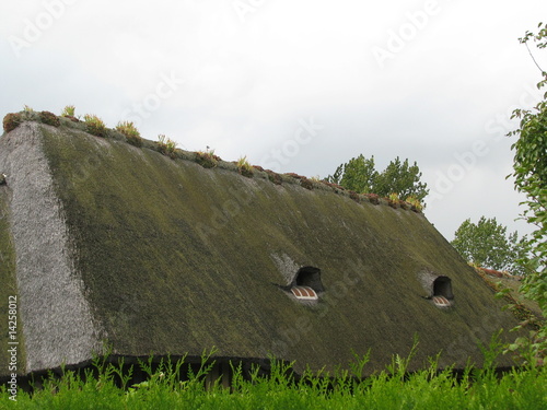 Photo : Toit de chaume. Toit de chaume.