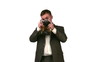 businessman with photo camera