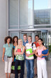 Portrait of happy student group