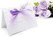 Greeting card and roses