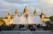 Magic Fountain and Palau Nacional in Barcelona, Spain Magic Fountain and Palau Nacional in Barcelona, Spain