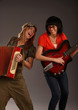 Two very funny music girls