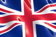 NTSC - UK flag waving in the wind
