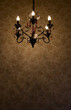 Iinterior scene of old chandelier