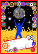 colorful party placard