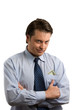 Handsome businessman smiling