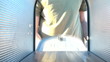 Man checks mail