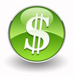 Dollar glossy icon