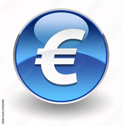 Euro glossy icon