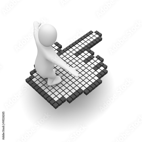 computer mouse pointer. on computer mouse cursor.
