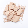 Close up of crushed facial powder Close up of crushed facial powder
