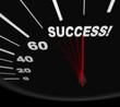 Racing Toward Success - Speedometer Racing Toward Success - Speedometer