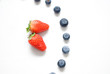 Strawberry and blueberry, clock formation